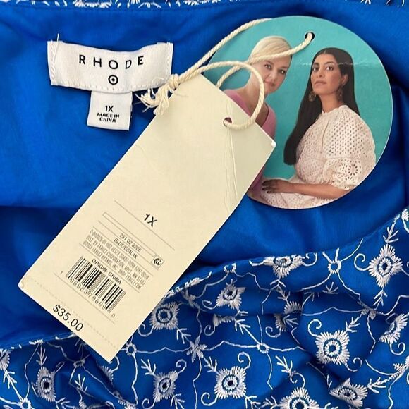 Rhode x Target Eyelet Puff Sleeve Dress 1X NWT - Picture 5 of 6